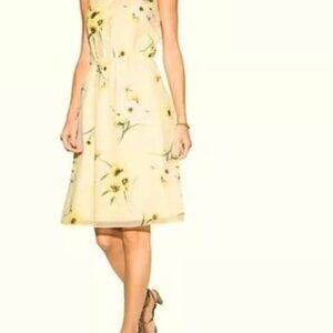 NWT WHBM- Sleeveless Mock Neck Halter A Line Dress Size 6